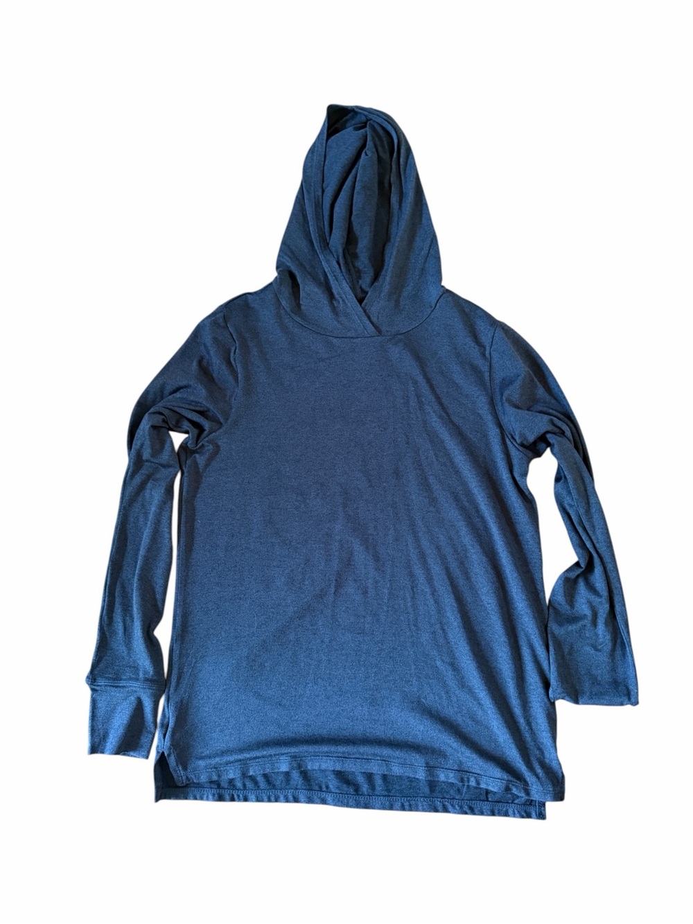 Zella Women's Hooded Long Sleeve Top Charcoal Heather Crossover Hood